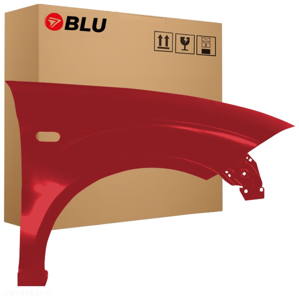 BLU Błotnik SEAT ALTEA XL LS3X Prawy Przód Czerwony 2006-2015 ocynk RotRumbi - 1
