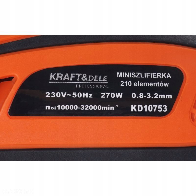 Szlifierka wielofunkcyjna sieciowe KraftDele 270 W 230 V - 12