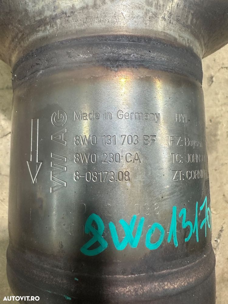 Catalizator, filtru particule AUDI A4 B9, A5, Q5, A6 C8 motor 2.0 tdi an 2023 cod 8WO131703BD si 8W0131703BF - 3