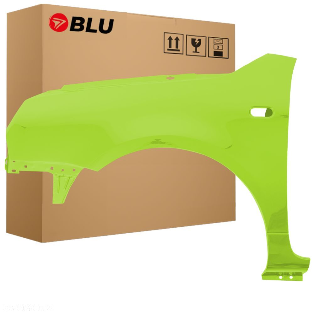 BLU Błotnik Volkswagen VW LUPO LR6A Lewy Przód Zielony 1998-2005 FantasiaGrün - 1