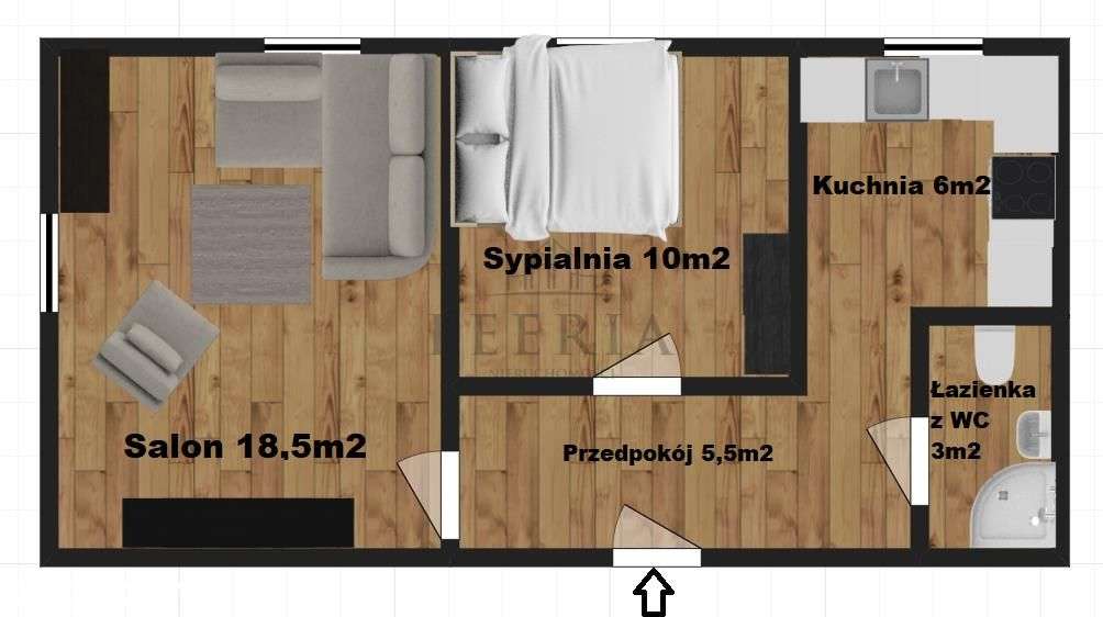 Komfortowe 2- pokojowe na parterze – ul. Topolowa - Pełny obrazek: 2/12