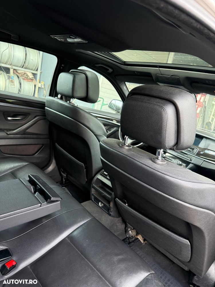 Interior Piele Neagră BMW Seria 5 F10 / F11 - Scaune Sport LHD (520d 530d 535d) MP Mpachet pachet M dezmembrări 535d 313 model M - 6