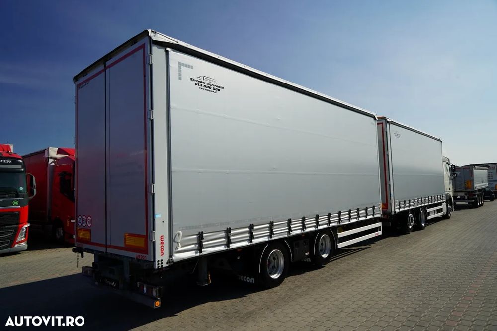 DAF XF 480 / COMBINAȚIE TANDEM / 120 M3 / PUNȚĂ RIDICATĂ / + REMORCĂ WECON / PUNȚI SAF - 4