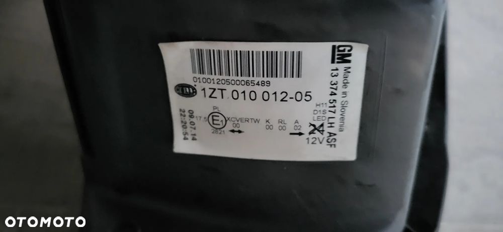Lampa Opel Astra j  bi xenon lewa prawa 13374517 , 13374518 - 6