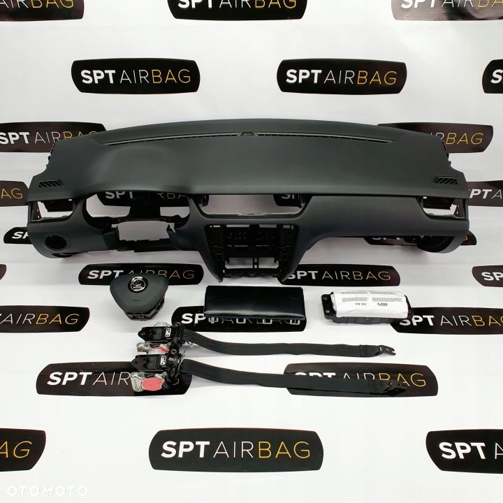 SKODA OCTAVIA III 3 5E0 DESKA ROZDZIELCZA KONSOLA KOKPIT PULPIT PODUSZKI AIRBAG AIR BAG PASY KIT SET - 1