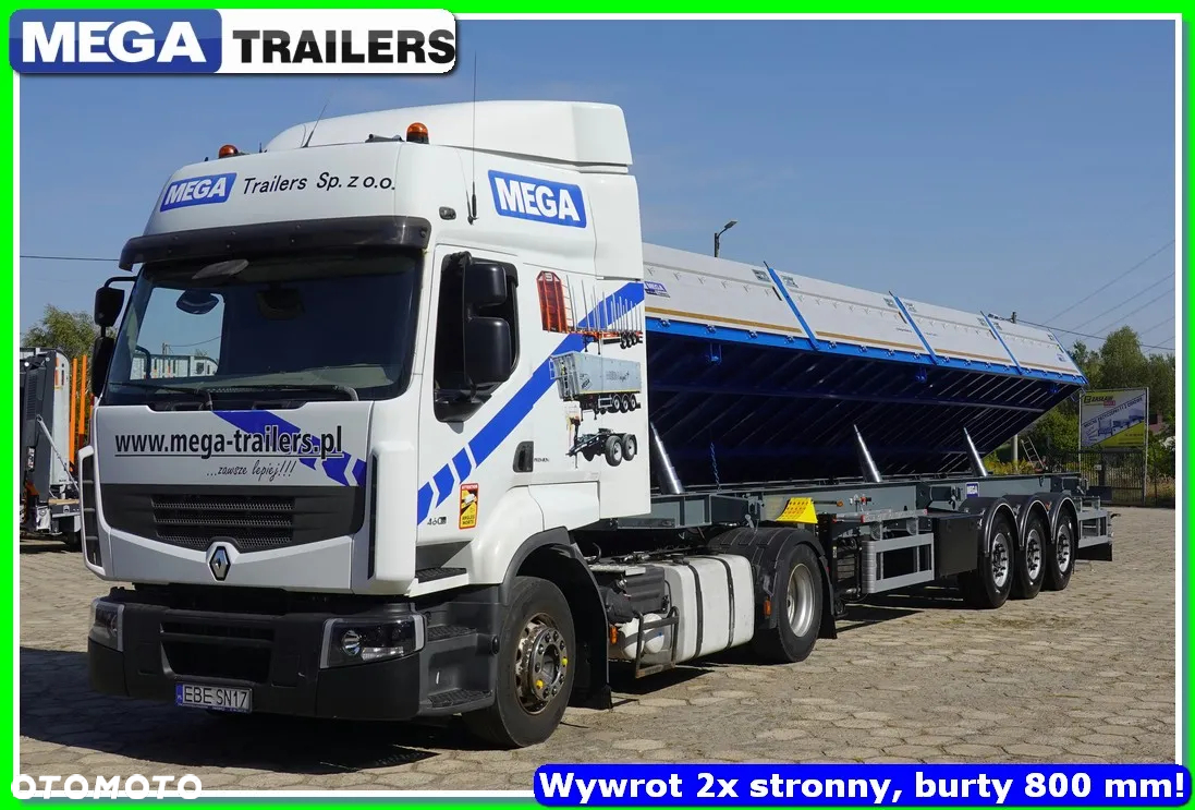 Mega 25 m³ wywrotka - platforma, 2-stronna, HARDOX 450 !!! - 2