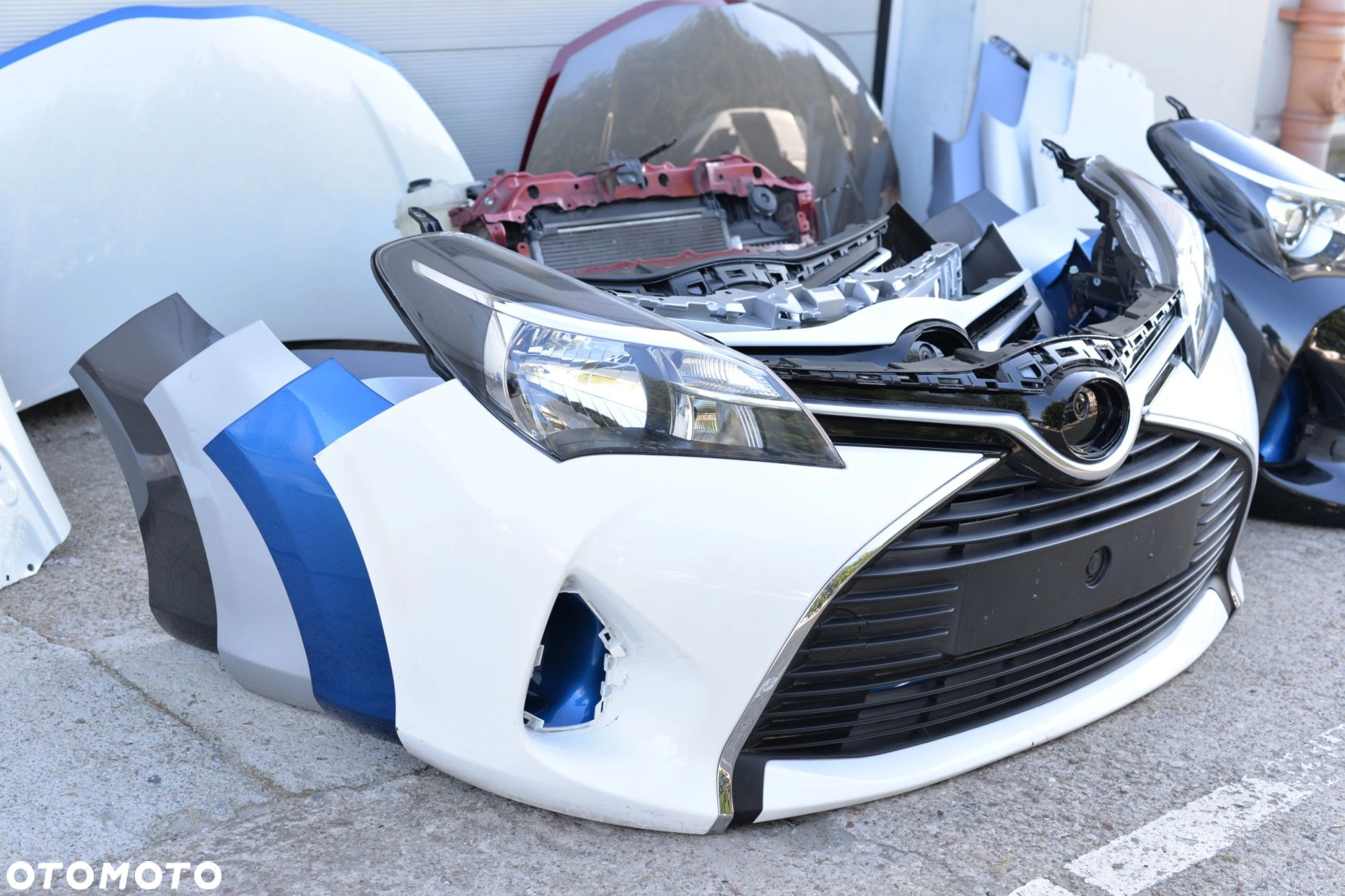 MASKA ZDERZAK BŁOTNIK LAMPA H7 XENON PAS BELKA TOYOTA YARIS 3 III 2014-2017 - 11