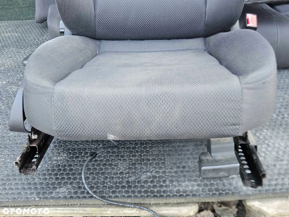 Fotele Fotel Kanapa Składana Welur Czarny Soul Podłokietnik Audi A4 B6 B7 Sedan Kombi Komplet - 20