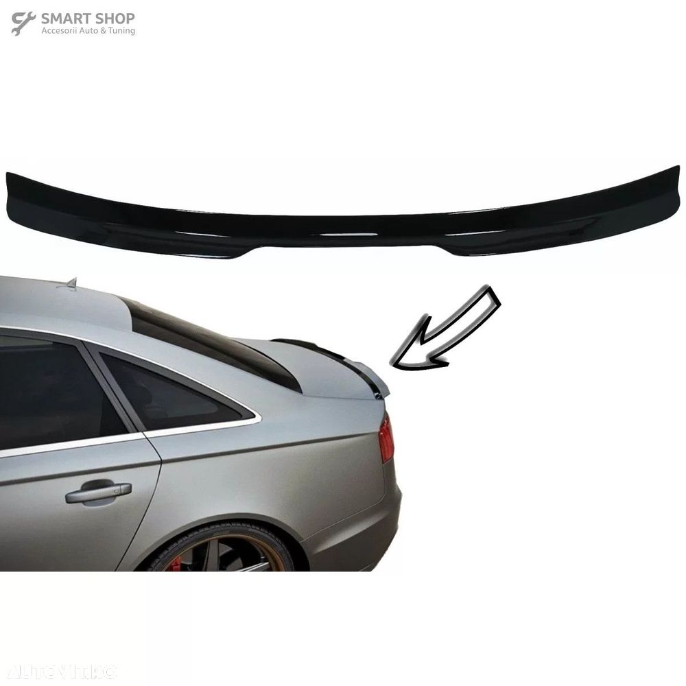 Eleron portbagaj Audi A6 C7 4G Sedan 4 Usi (2011-2018) Negru Lucios - 1