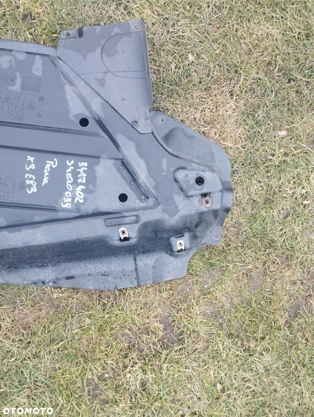 PŁYTA OSŁONA LEWA ZBIORNIKA BMW X3 E83 3400039 3417402 - 6