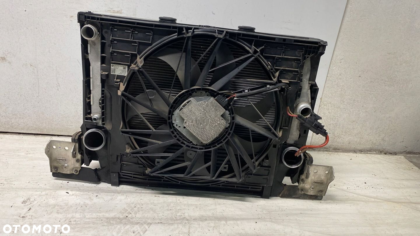 BMW F10 F11 520 D CHŁODNICA WODY KLIMATYZACJI INTERCOOLERA WENTYLATOR - 6