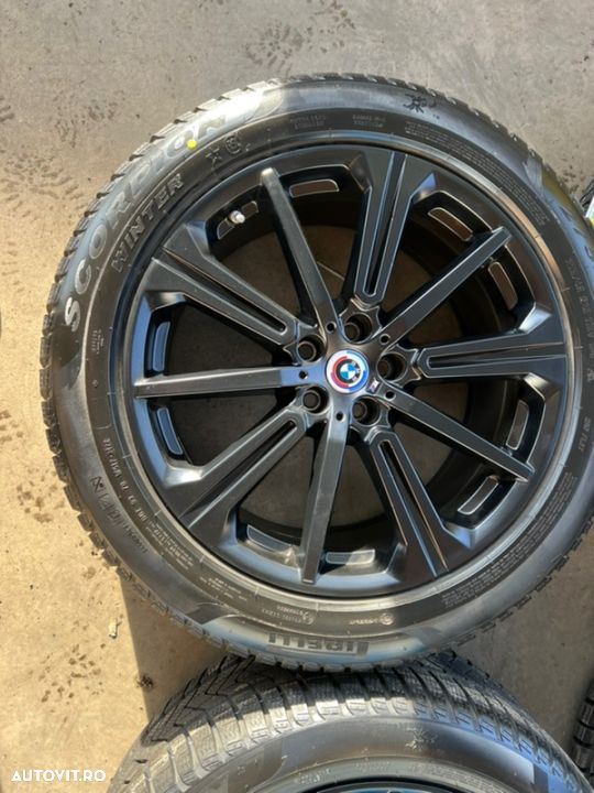 vând set jante originale BMW X5,X6 model G05,G06 pe 20” cu anvelope noi - 4