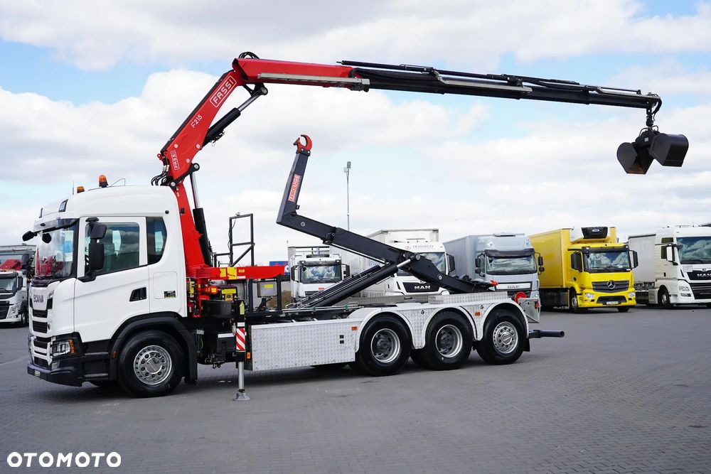 Scania G 410 / E 6 / 8 X 4 / HDS + HAKOWIEC / TRIDEM / CNG / RETARDER / FASSI F 215 - 4