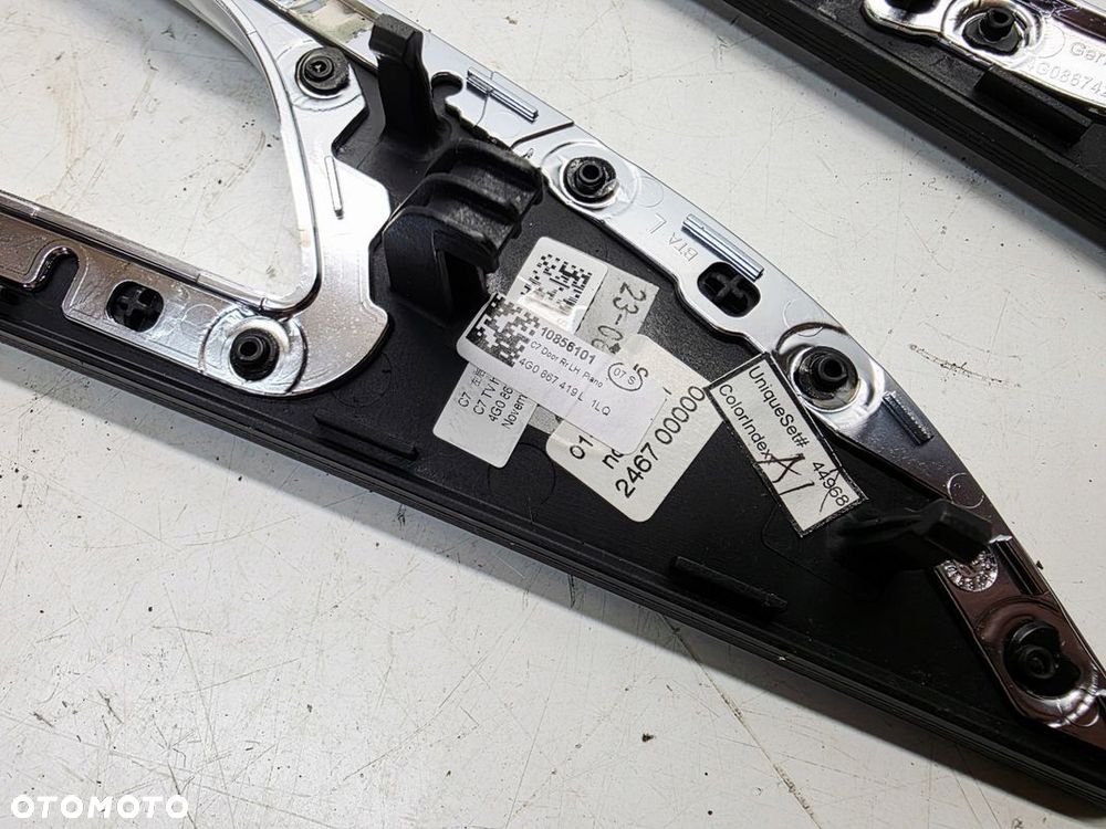 DEKOR DEKORY DRZWI PIANO BLACK AUDI A6 C7 KOMPLET 4G0867409R 1LQ - 6