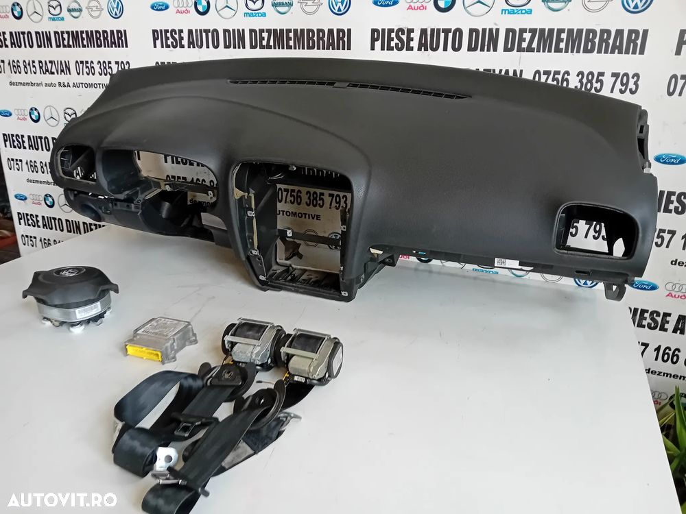 Plansa Bord Kit Airbag Vw Golf 6 VI An 2008-2013 Volan Stanga - 4