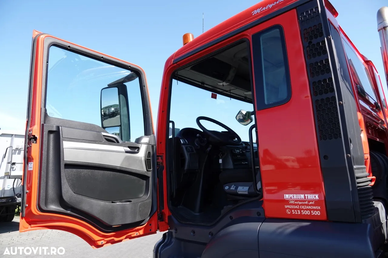 MAN TGS 35.360 / 8x2-4 / REMORCARE + HDS HIAB 166 E-2 / AXIE LIFTATOR / 4 AXI / GAMA HIDRAULICA / TROLIU / ASISTENTA RUTIERA / EURO 5 EEV - 26