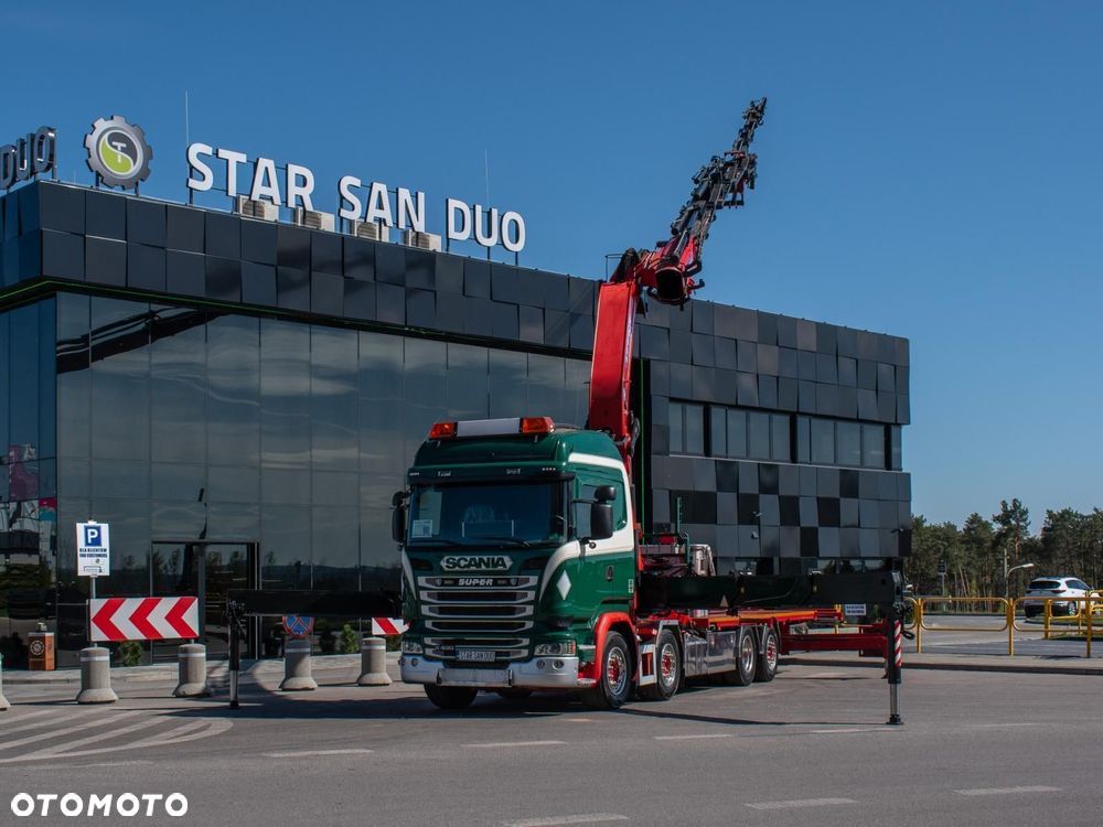 Scania R490 8x2 EFFER 955 Fly Jib Wciągarka Kosz HDS Żuraw - 10