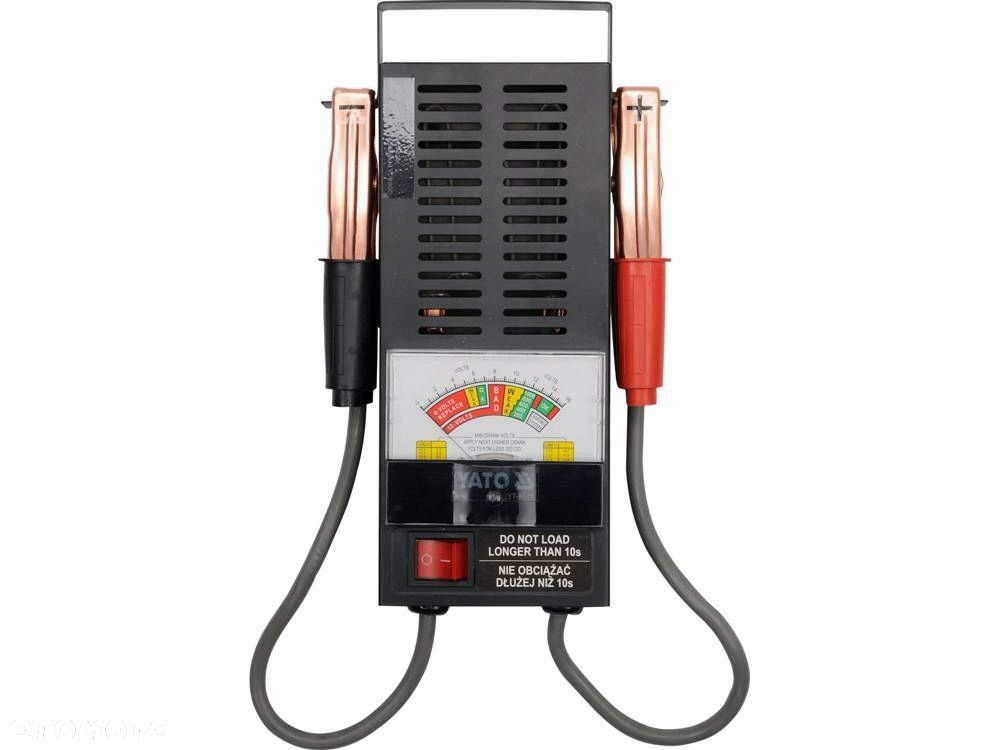 YATO TESTER AKUMULATORÓW MIERNIK ANALOGOWY 6V 12V 200 -1000A YT-8310 - 2