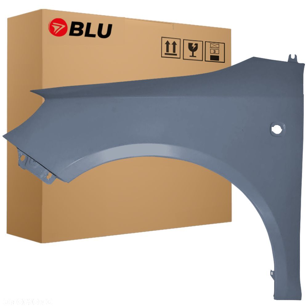 BLU Błotnik SKODA FABIA II 2 5J ROOMSTER PRAKTIK LF7Y lewy szary 07-15 przód GrauMetal - 1