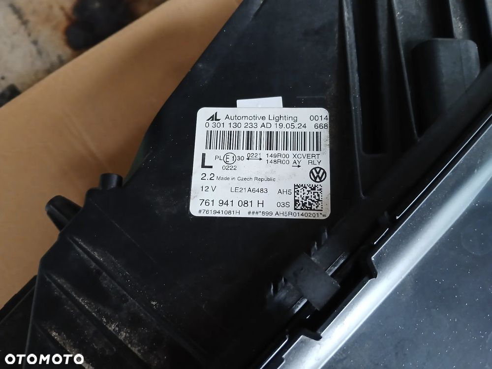 VW TOUAREG III LAMPA LEWA 761941081H - 2