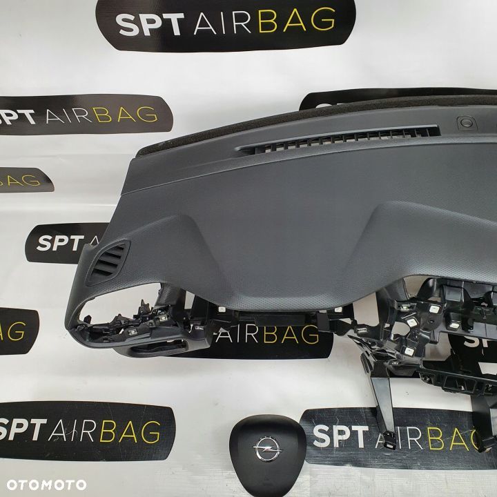 OPEL CORSA F DESKA ROZDZIELCZA KONSOLA KOKPIT PULPIT PODUSZKI AIRBAG AIR BAG PASY KIT SET - 2