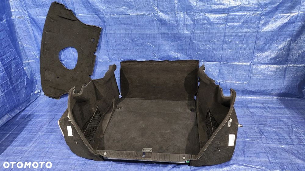 TAPICERKA BAGAŻNIKA KOMPLET WYKŁADZINA DYWAN PODŁOGA BOCZEK LEWY PRAWY OSŁONA PASA TYLNEGO KANAPY MERCEDES W221 LIFT