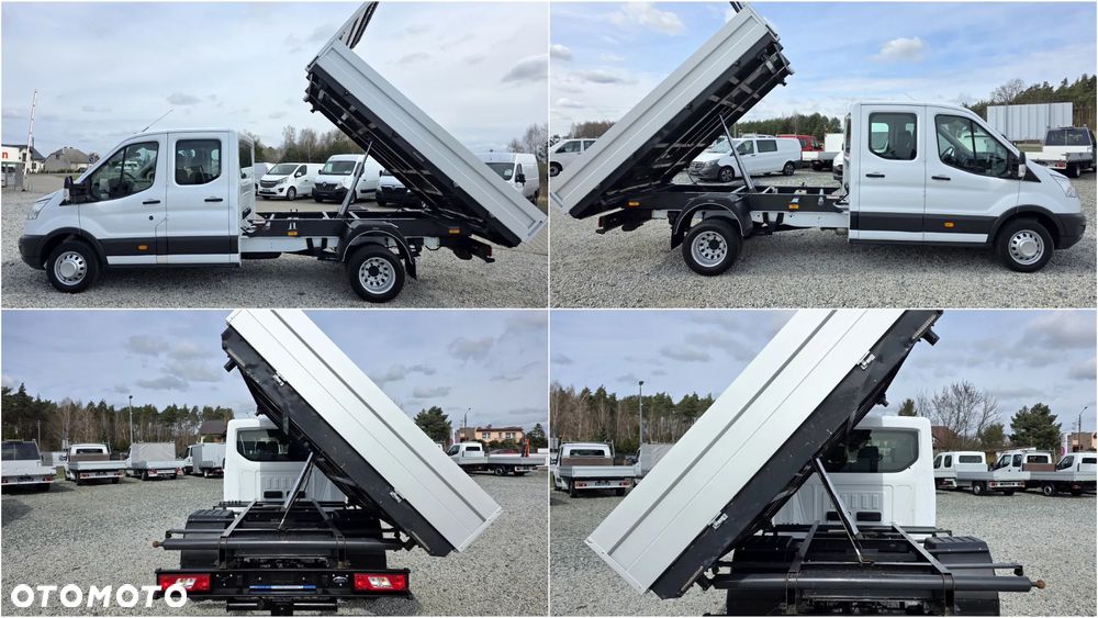 Ford TRANSIT 2,0 TDCI 170 KONNY WYWROTKA 3 STRONNA DOKA BRYGADÓWKA 7 OSOBOWA KLIMA WEBASTO LEDY 150T/KM PRZEBIEGU BLIŻNIAKI DO 3,5T WYWROT GWARANCJA - 39