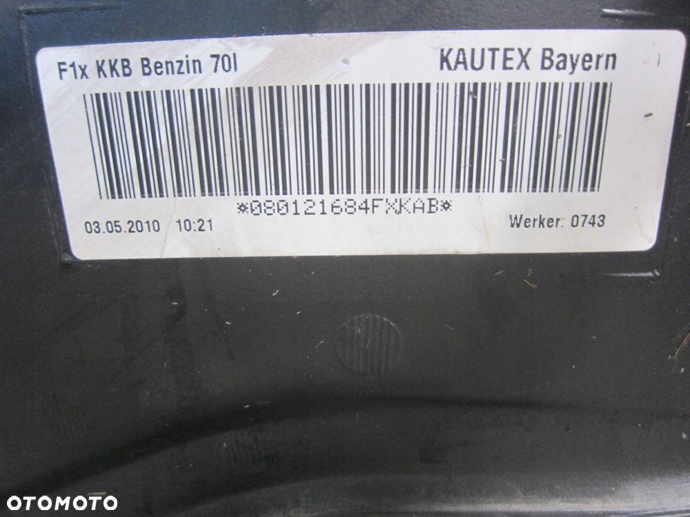 BMW F10 550i N63 V8 ZBIORNIK BAK PALIWA 7268031 - 7