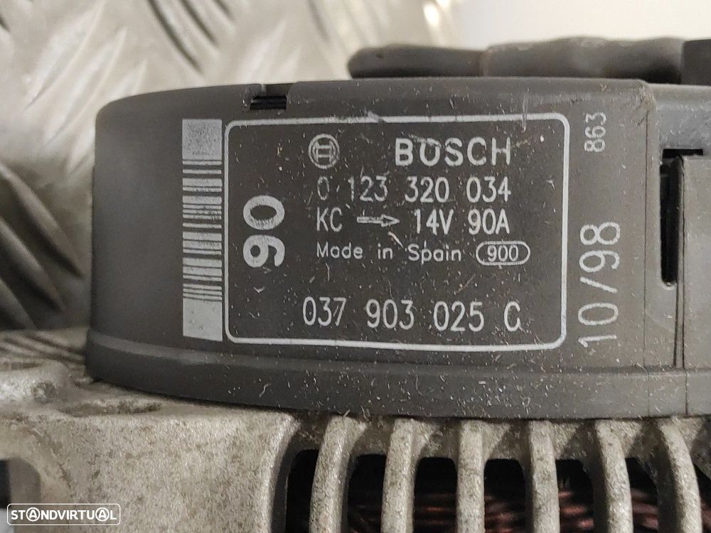 ALTERNADOR AUDI A3 1998 -0123320034 - 5