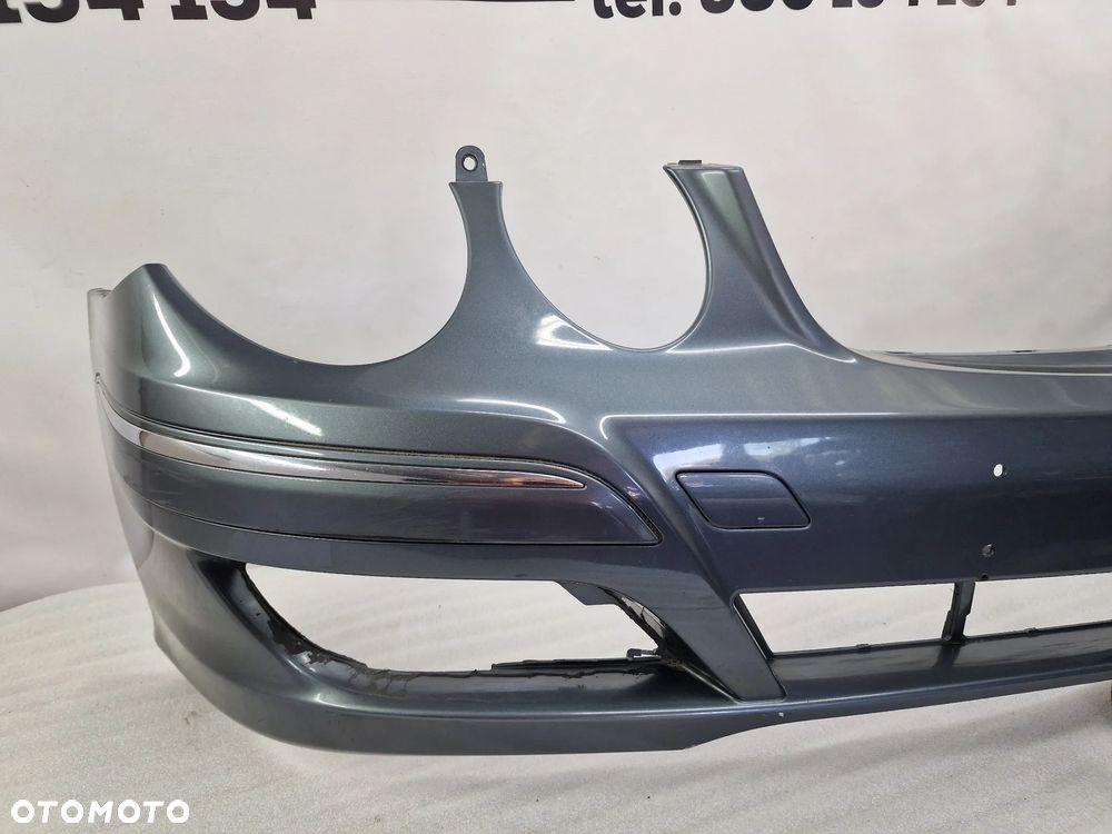 MERCEDES E-KLASSA W211 LIFT 06- ŁADNY ZDERZAK PRZEDNI PRZÓD , KOLOR SZARY METALIK ( GRAFITOWY ) , NR A2118801540 , NR AUKCJI NZ1130 - 9