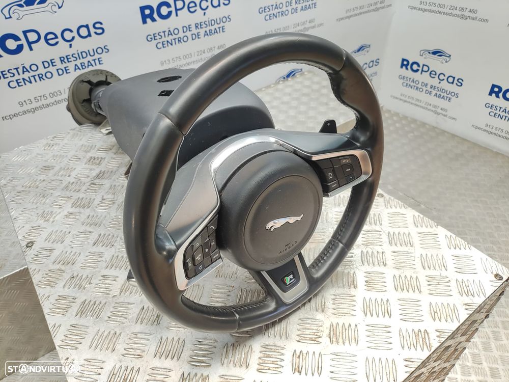 Volante Pele Patilhas Comandos Multifunções Jaguar XE X760 R Sport 2015 - 2024 - 2