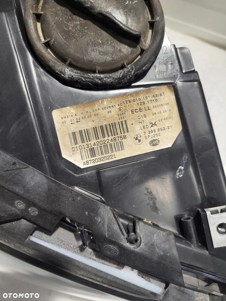 BMW 5 F10 XENON SKRĘTNY PRZÓD STRONA PRAWA  7203252 - 4