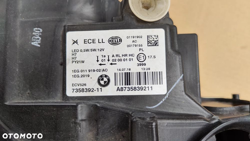 BMW 1 F20 F21 Obudowa Puszka Lampa Przód - 4