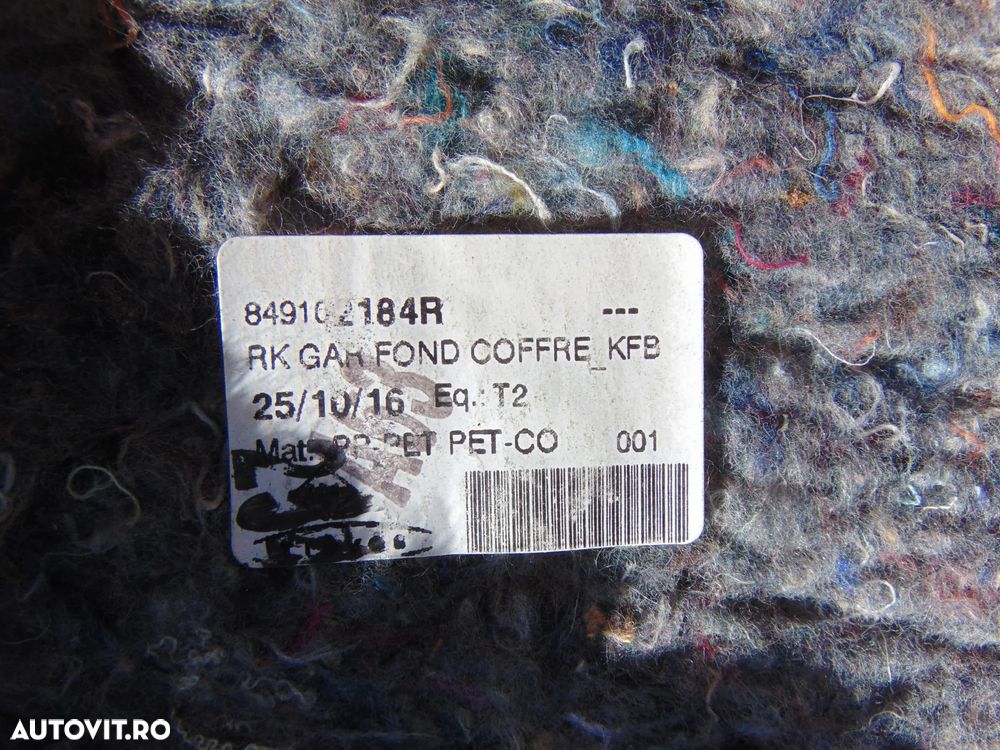 Capitonaj portbagaj Renault Megane 4 combi 2016-2024 mocheta cod 849102184r - 4