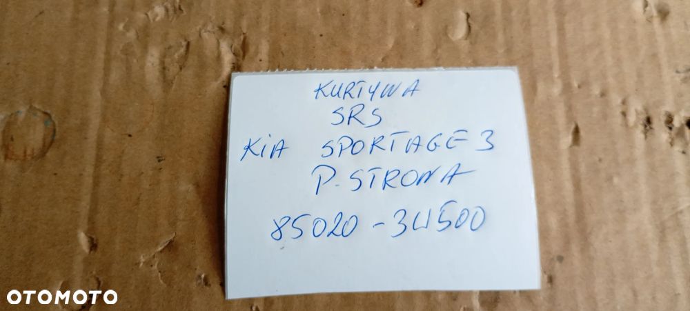 Kurtyna airbag boczna prawa Kia Sportage III 85020-3W500 - 13