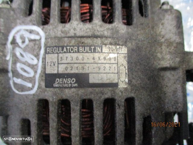 Alternador 373004X900  021319221 KIA CARNIVAL 2009 2.9CRDI - 2