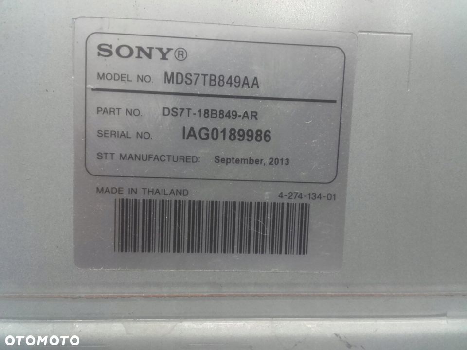 FORD FUSION WZMACNIACZ SONY - 3