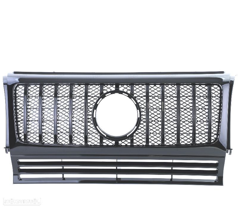 GRELHA FRONTAL MERCEDES CLASE G W463 90-18 LOOK AMG PRETO BRILHANTE - 4