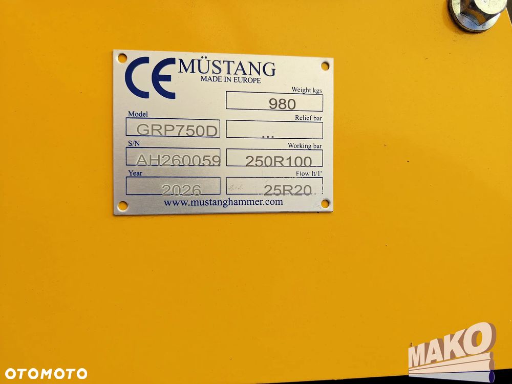 Chwytak sortujący wyburzeniowy Mustang GRP750D 980kg - 7
