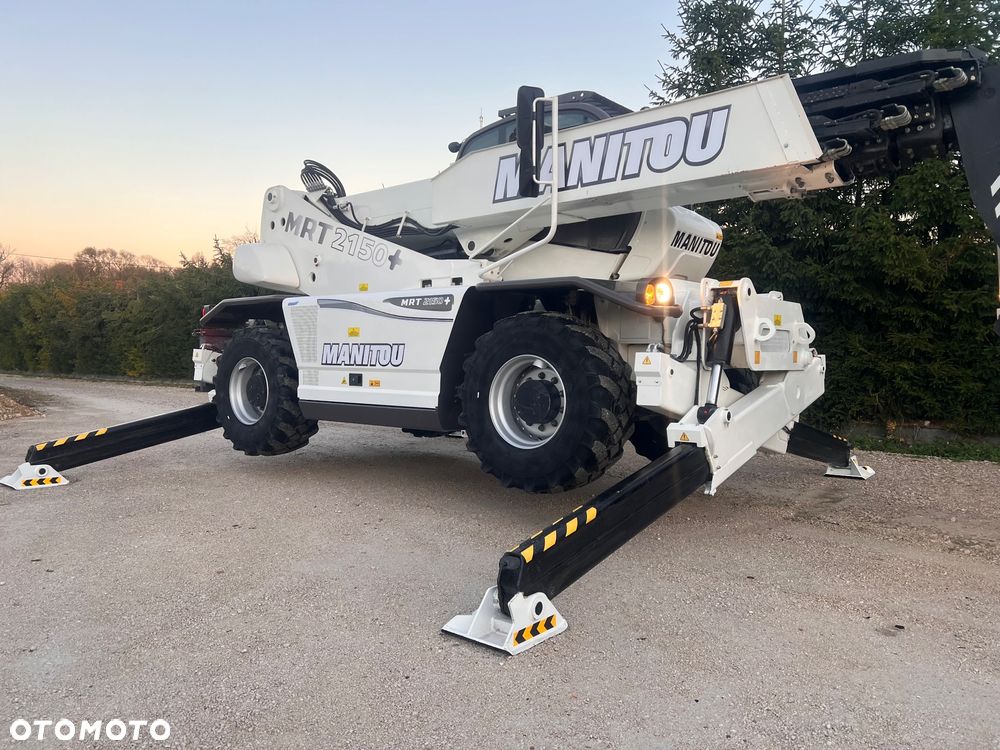 Manitou 2150 Mrt MANITOU ŁADOWARKA TELESKOPOWA Roto  widły kosz PILOT do sterowania  2016/17 1840 2540 2550 kolor od nowości biały Mercedes silnik manitou Roto Mrt 2150 - 15