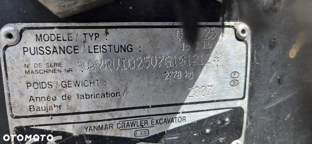 Yanmar <<Minikoparka Yanmar Vio 25,rok 2007r,waga 2770kg, z Niemiec!>> - 11