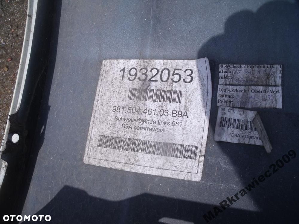 próg nakładka progowa porsche 981 991 - 2