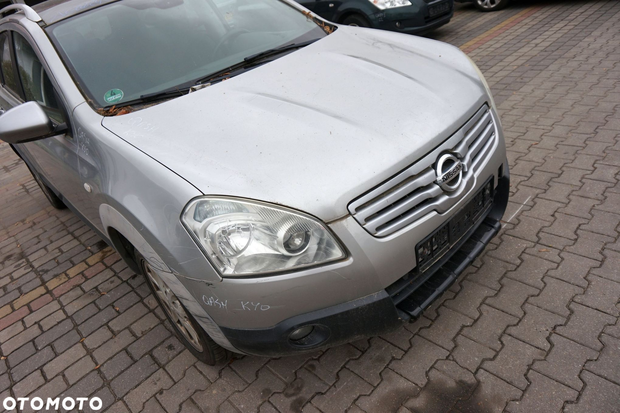 MASKA ZDERZAK BŁOTNIKI LAMPY QASHQAI+2 I J10 KY0  NISSAN 2008-2013 SREBRNY PRZÓD KOMPLETNY - 3