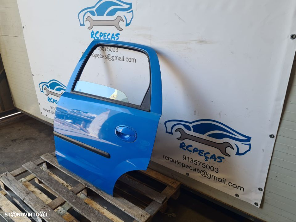 PORTA TRASEIRA TRÁS ESQUERDA OPEL CORSA C 5 PORTAS FECHO ELEVADOR MOTOR PUXADOR VIDRO - 2