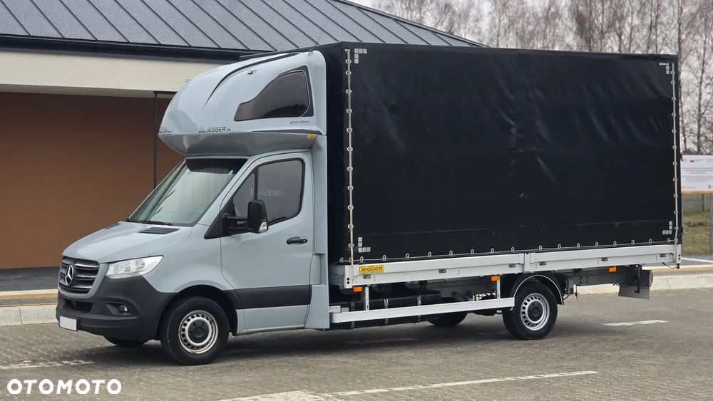 Mercedes-Benz SPRINTER 316 CDI 907❗ PLANDEKA 10 PALET / DRZWI Z TYŁU / DWIE WYSOKOSCI JAZDY / ZABUDOWA JEGGER / MAX ROZSTAW OSI / PODUSZKI PNEUMATYCZNE / SYPIALKA / RAMA / LAWETA / SALON POLSKA ❗❗ - 28