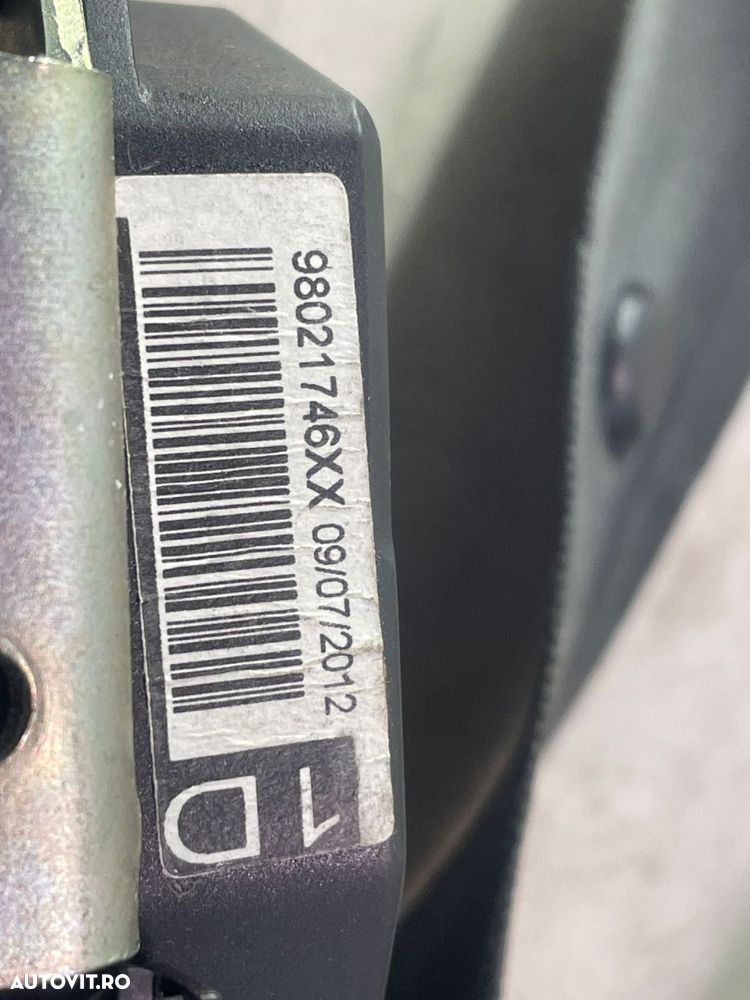 Centura dreapta fata 98021746XX Peugeot 508 1 [2010 - 2014] 1.6 hdi 9 - 2