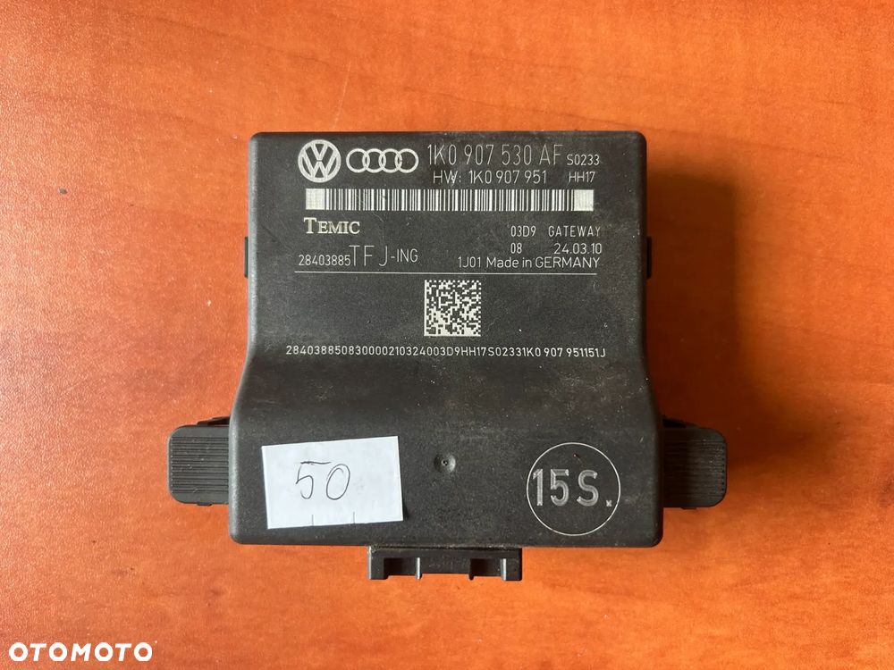 AUDI A3 8P GOLF VI LEON MODUŁ STEROWNIK GATEWAY 1K0907530AF - 1