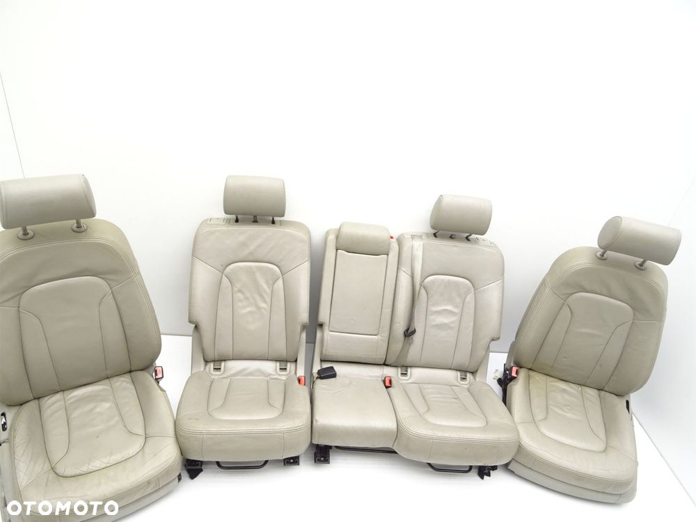 Komplet foteli przód tył kanapa skóra 8e0881106ca audi q7 4l - 4