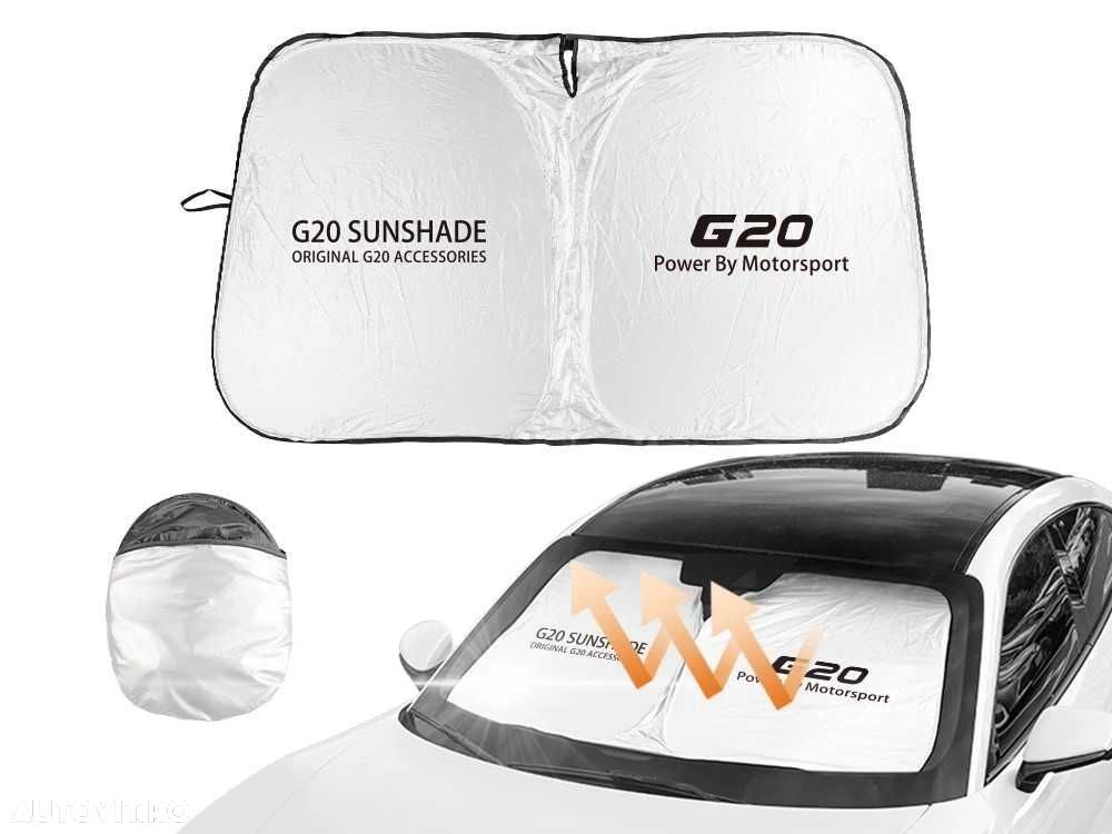 Parasolar AUTO Parbriz Dedicat BMW Seria 3 G20 140x70cm, Ultra Pliabil - 5