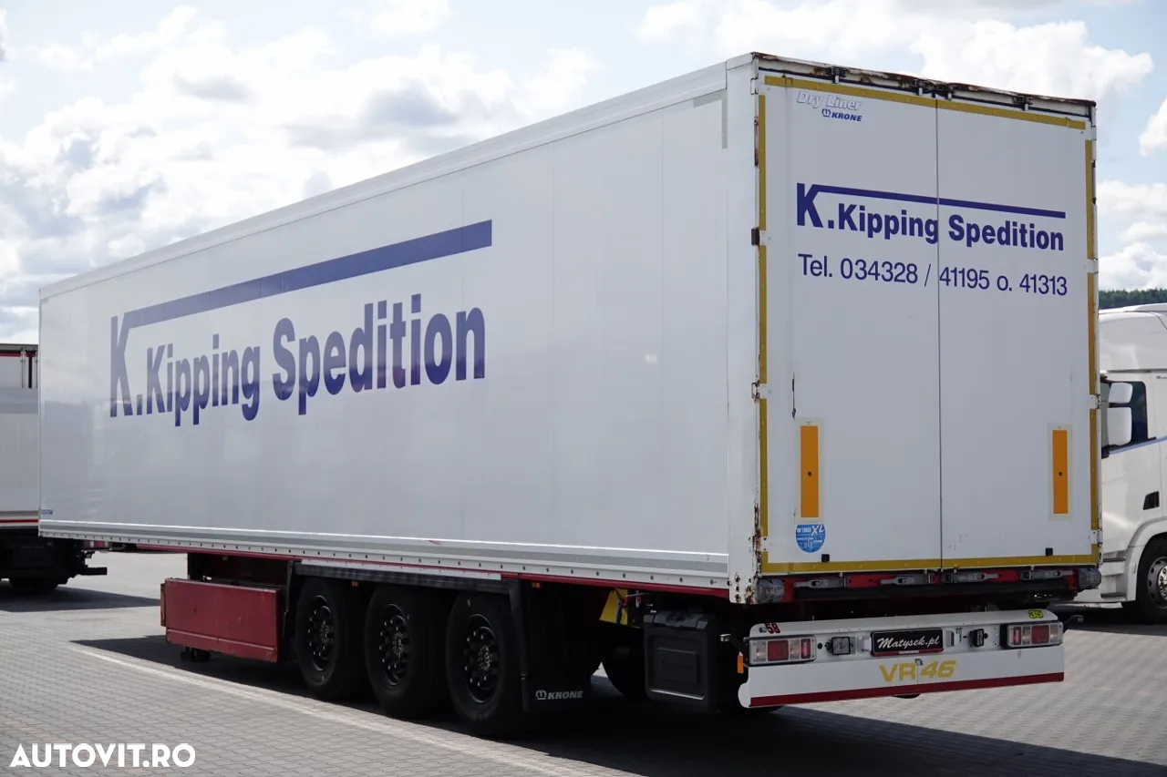 Krone CONTAINER / KOFFER / DOPPELSTOCK / COȘ PENTRU PALEȚI / AXĂ RIDICATĂ / IMPORTAT DIN GERMANIA - 6